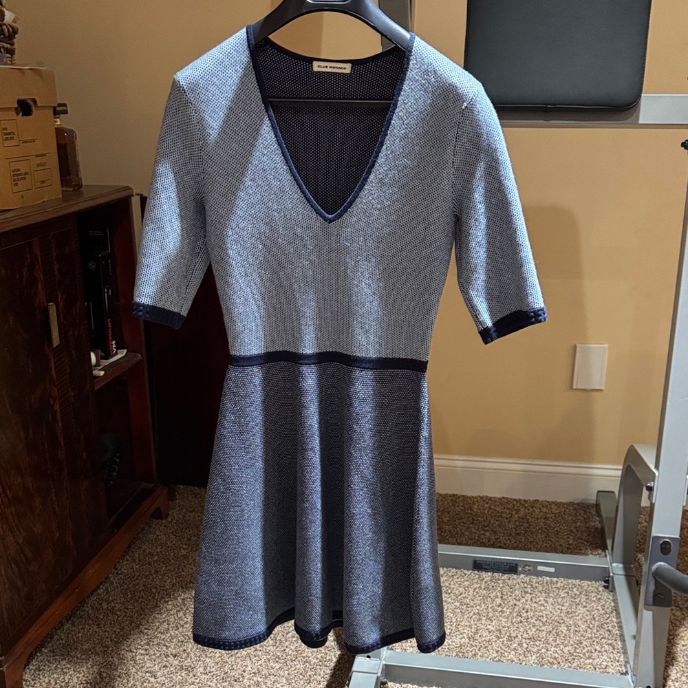 Club Monaco blue knit dress